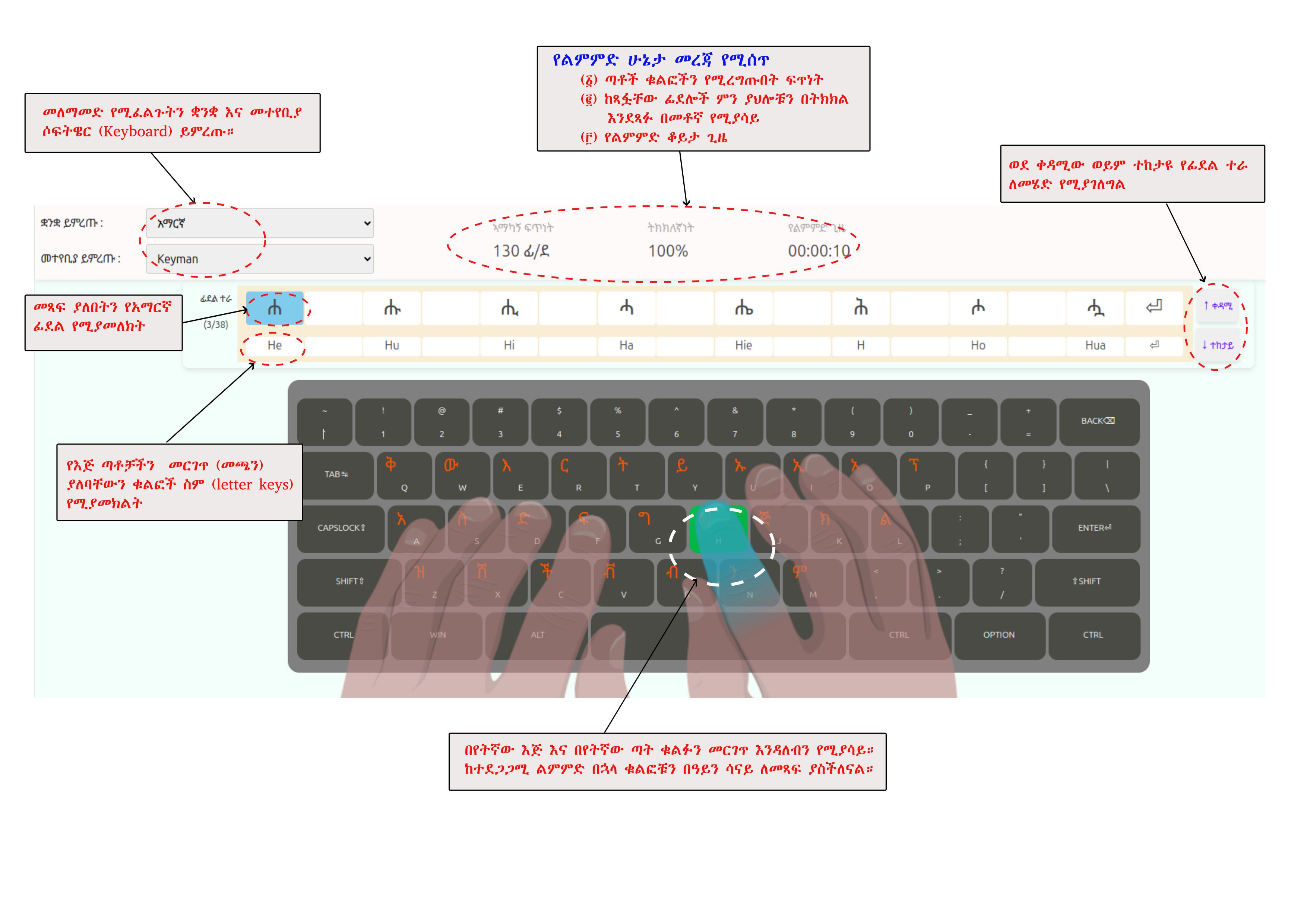 Diagram showing how the system works